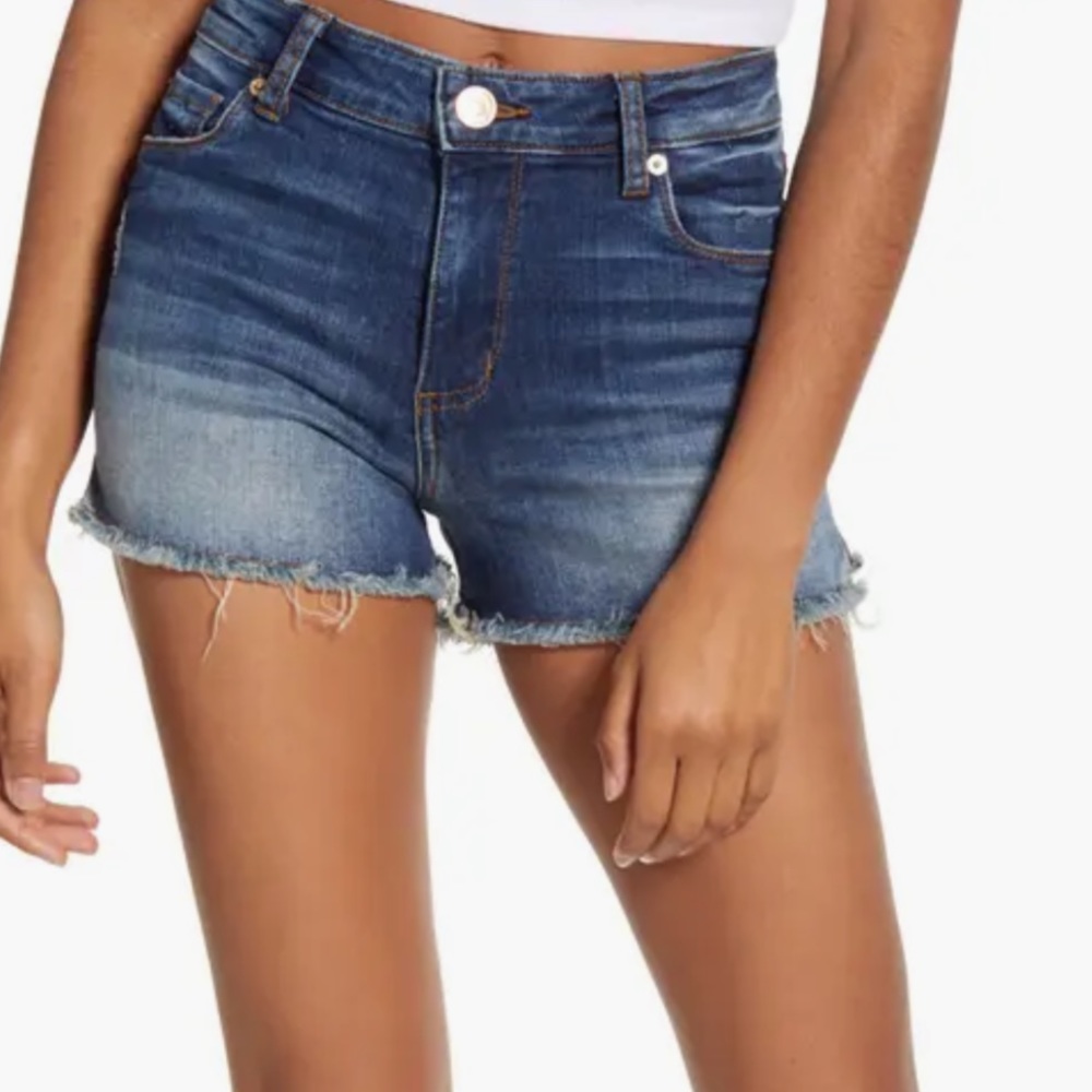 STS Blue Aubrey High Rise Shorts- 11”--Size 25-Frayed Legs-Denim Brand New